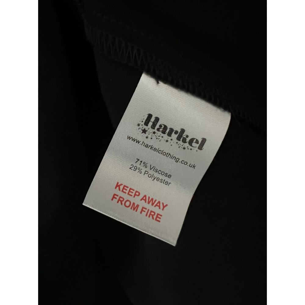 NWT Harkel Stars Party Women's Dress Black Shiny Cocktail Vintage Retro Mod 10 - Picture 5 of 7